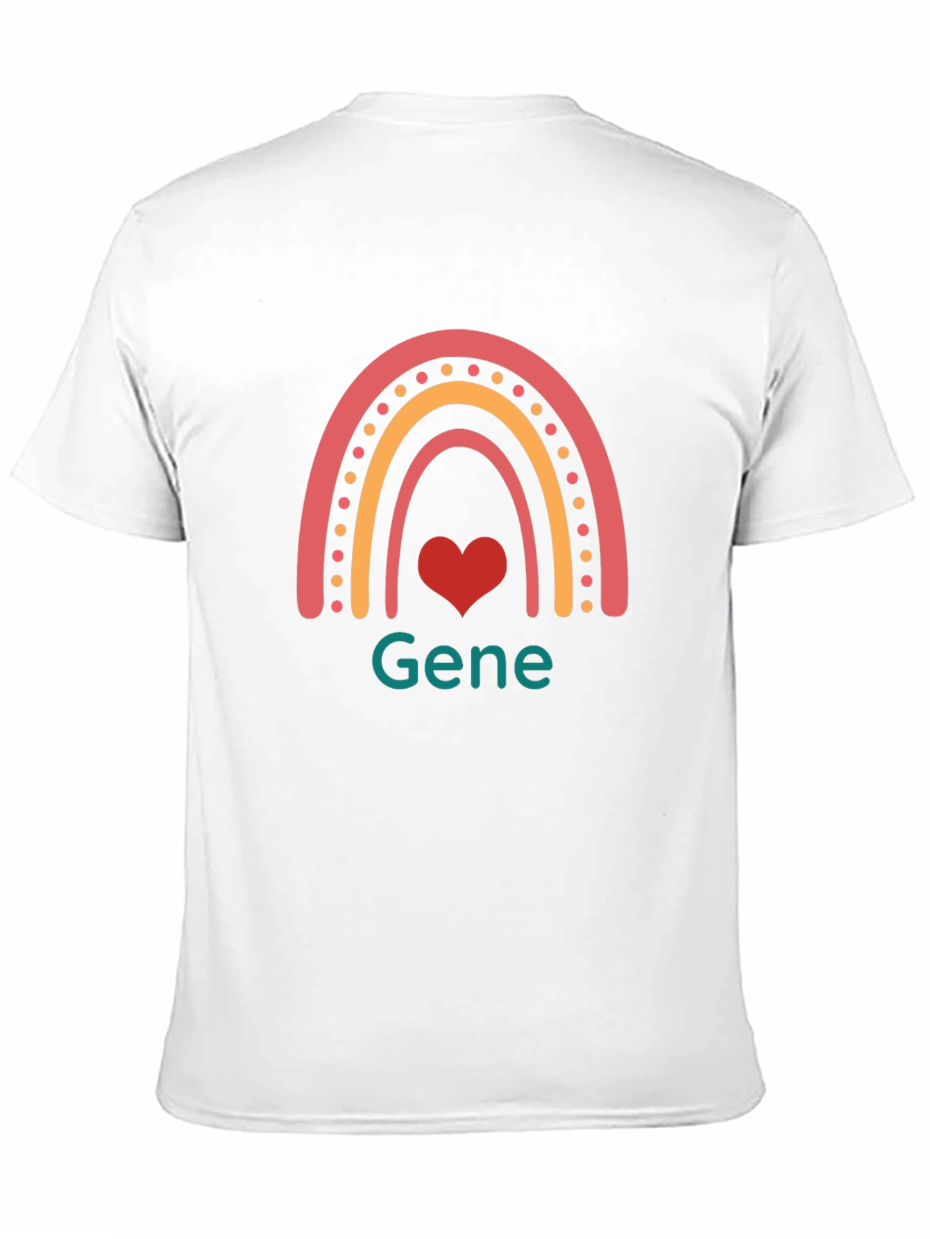 Rainbow Heart Gene Black T-Shirt
