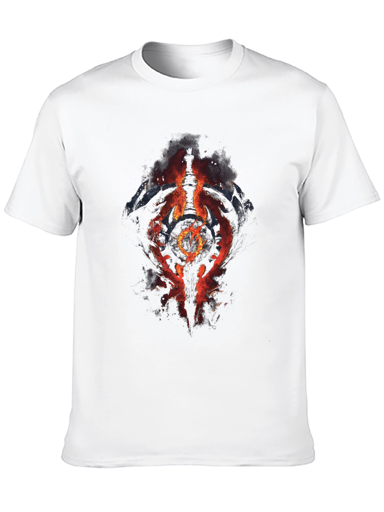 Fiery Symbol Graphic Black T-Shirt