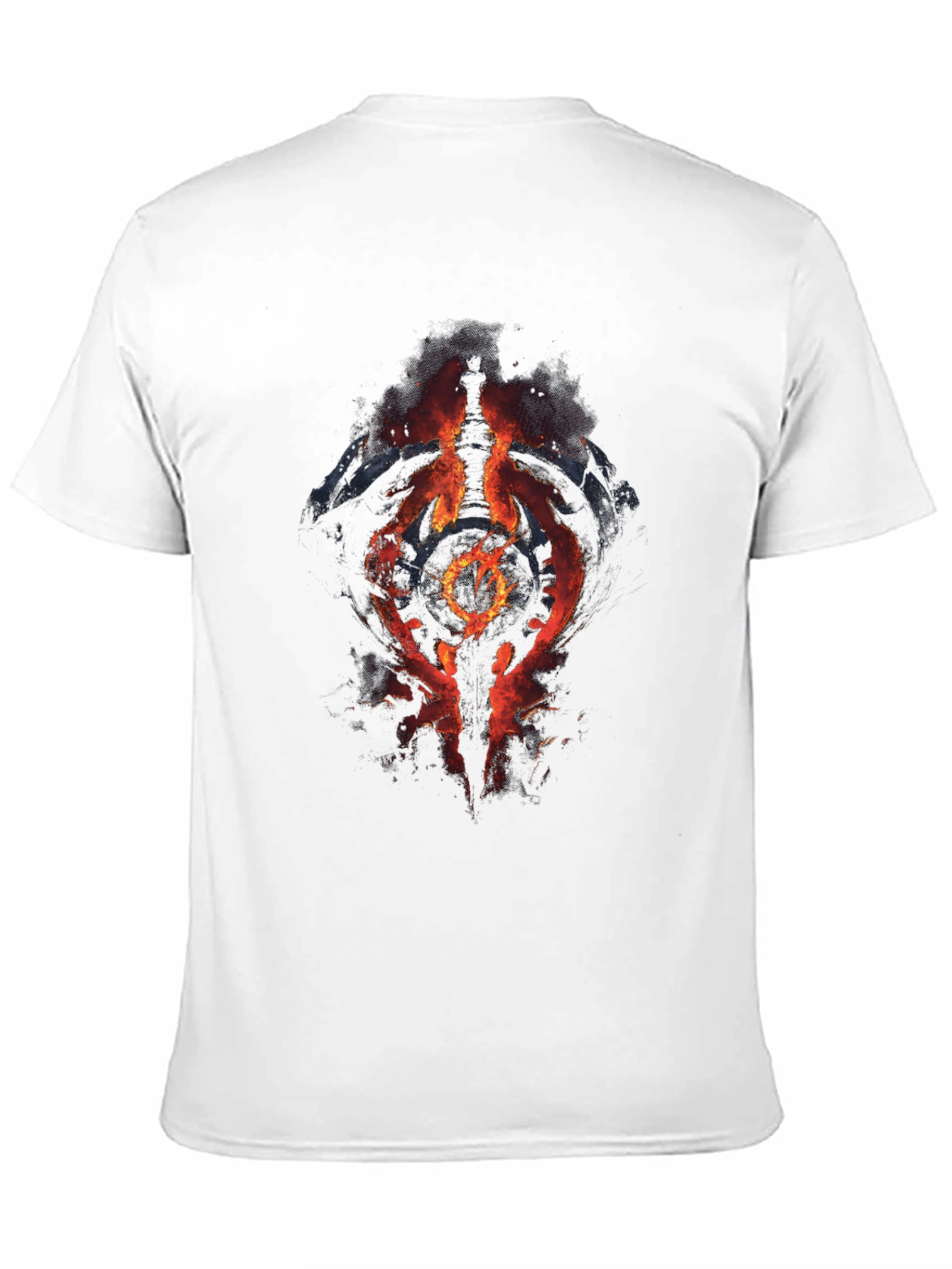 Fiery Symbol Graphic Black T-Shirt