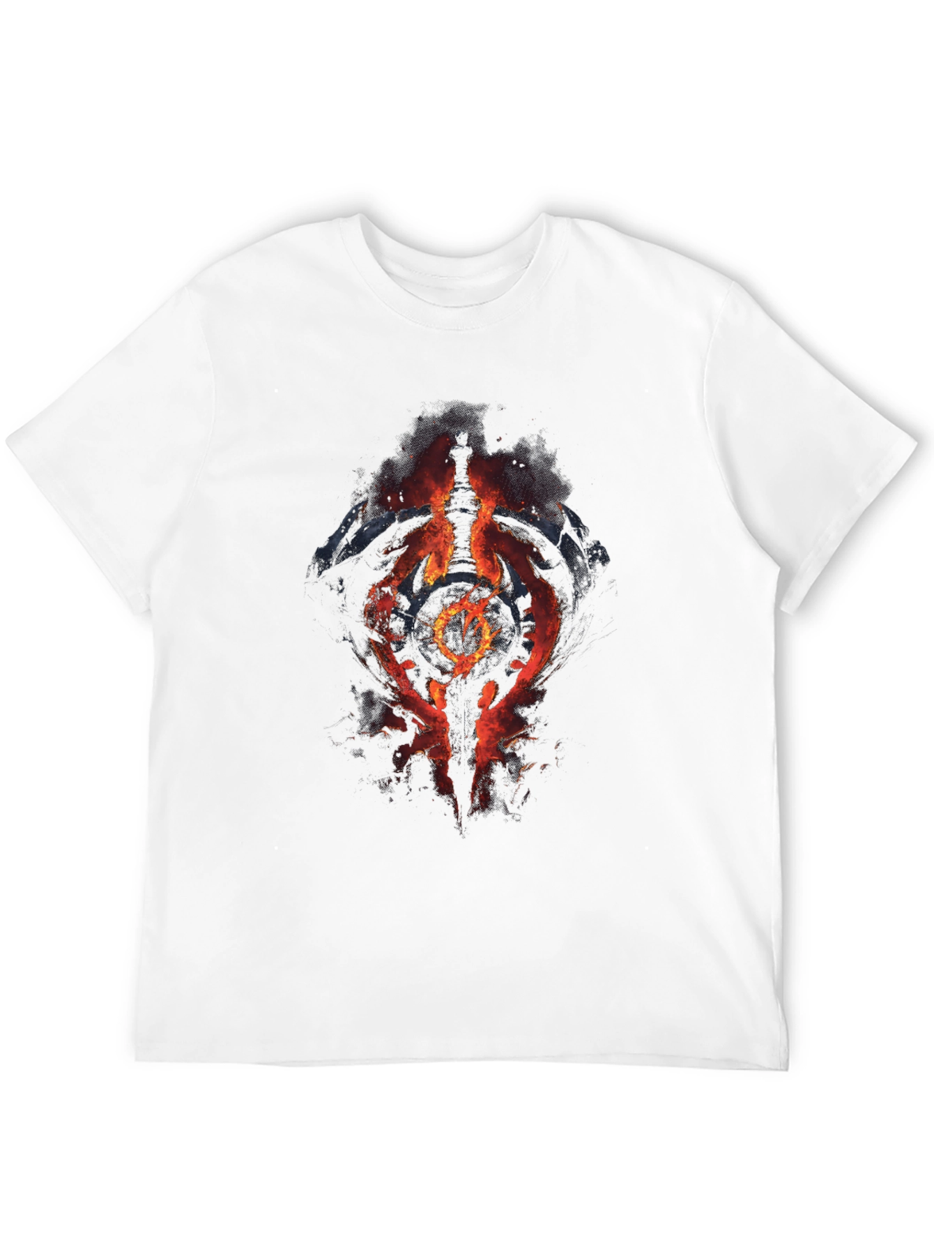 Fiery Symbol Graphic Black T-Shirt