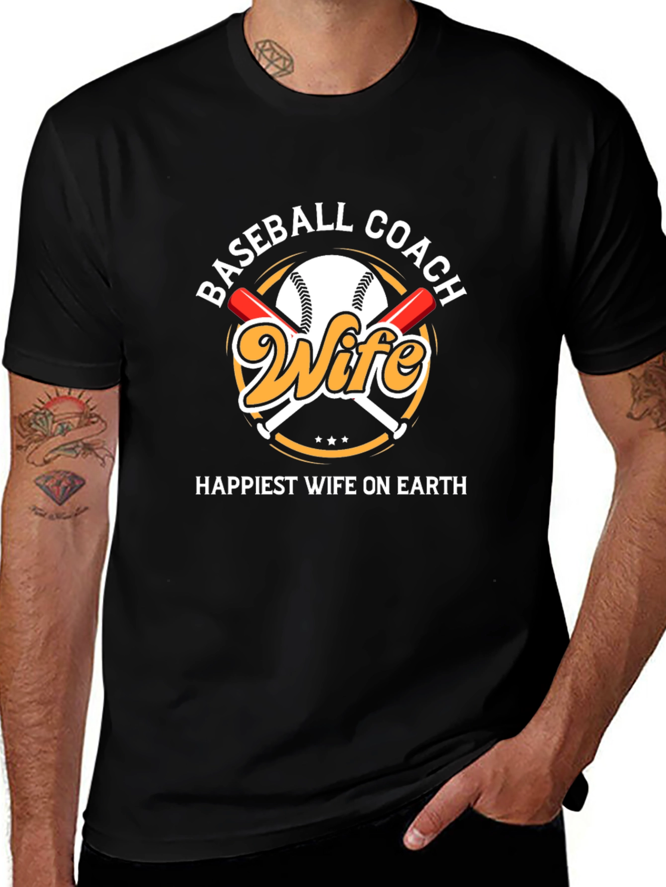 Baseball Coach Wife Graphic T-Shirt
