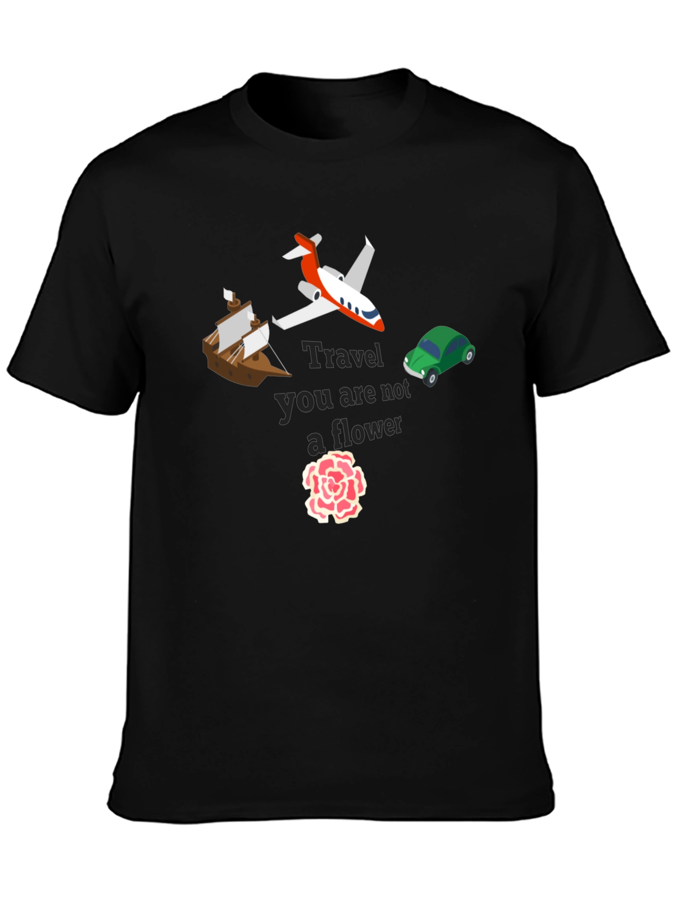 Travel Not A Flower Graphic Tee