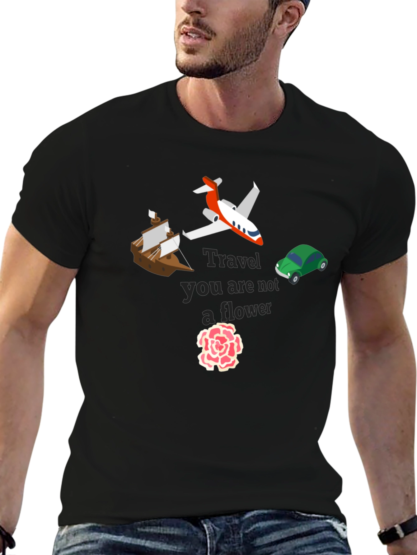 Travel Not A Flower Graphic Tee