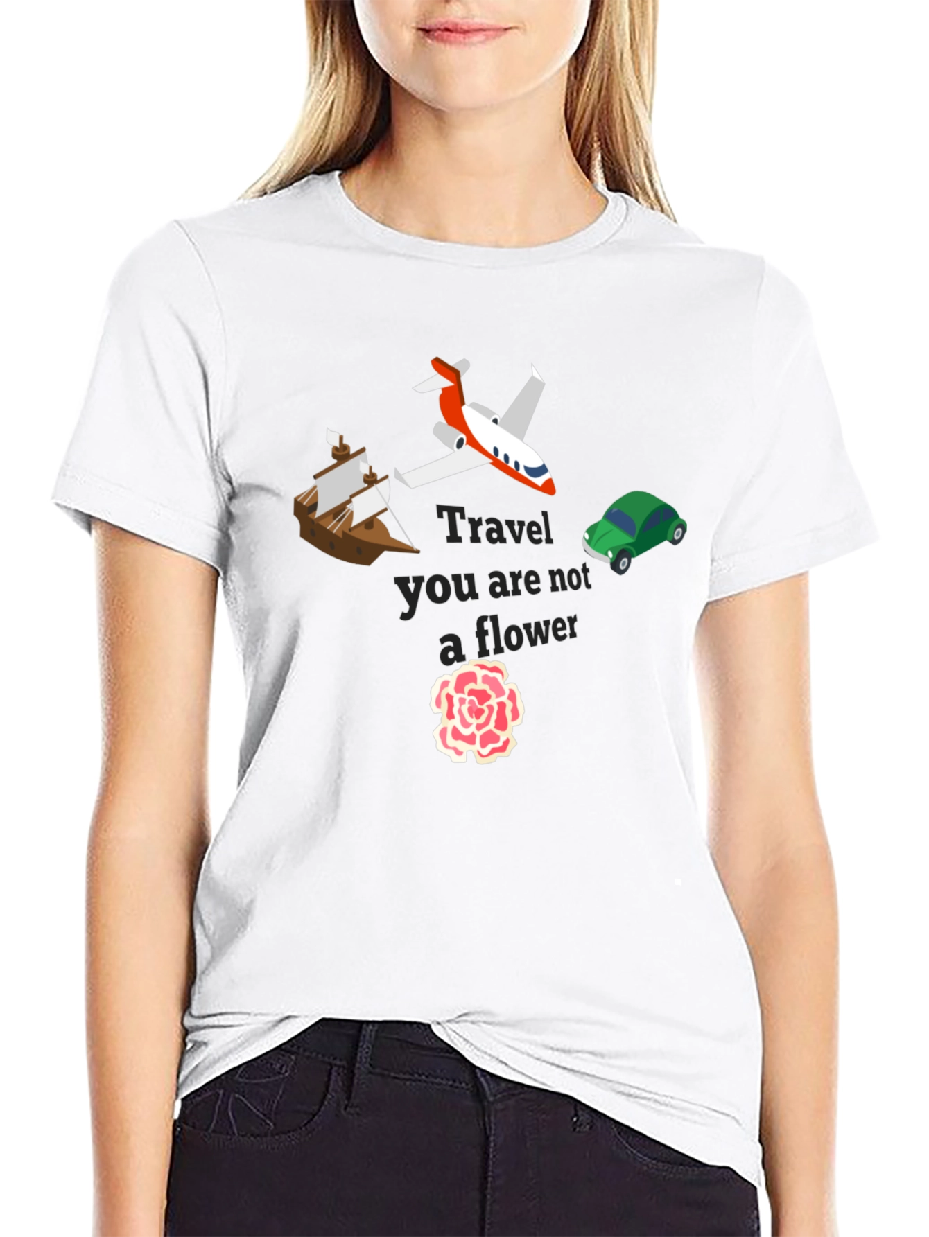 Travel Not A Flower Graphic Tee