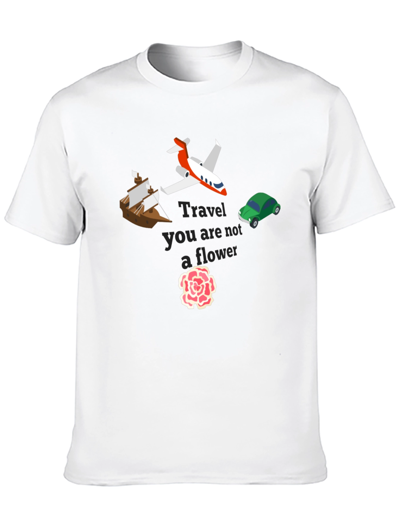 Travel Not A Flower Graphic Tee