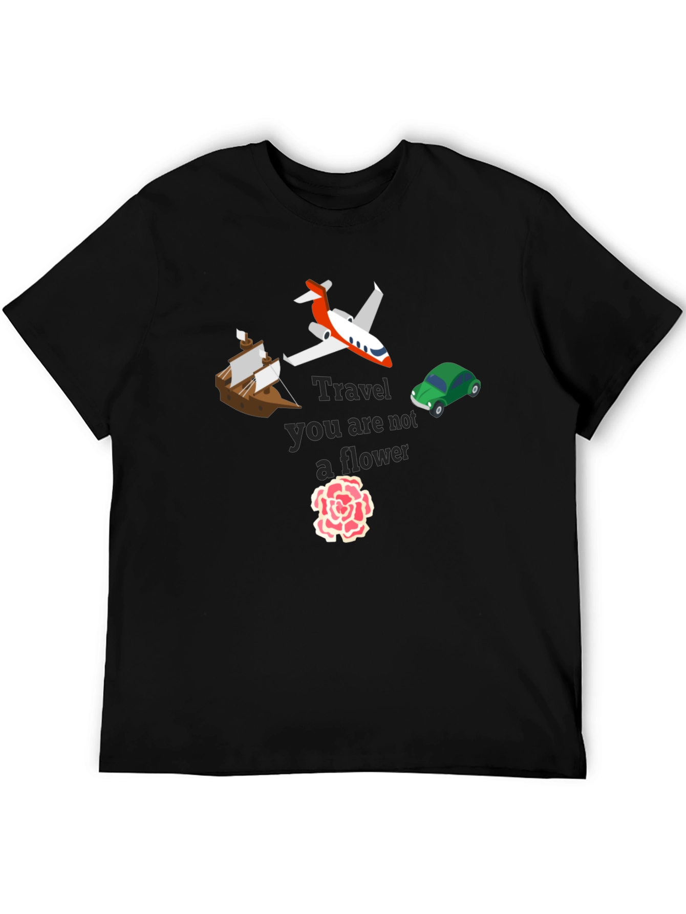 Travel Not A Flower Graphic Tee