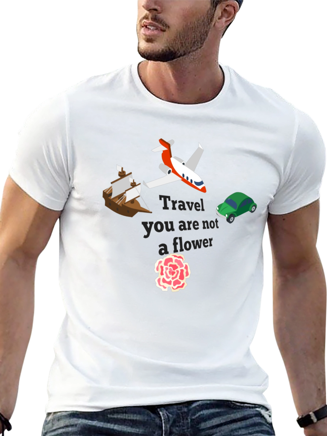 Travel Not A Flower Graphic Tee