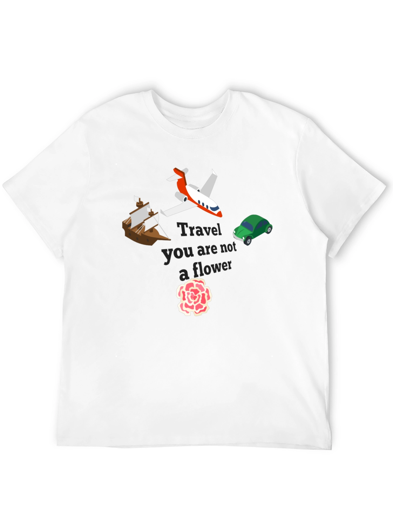 Travel Not A Flower Graphic Tee