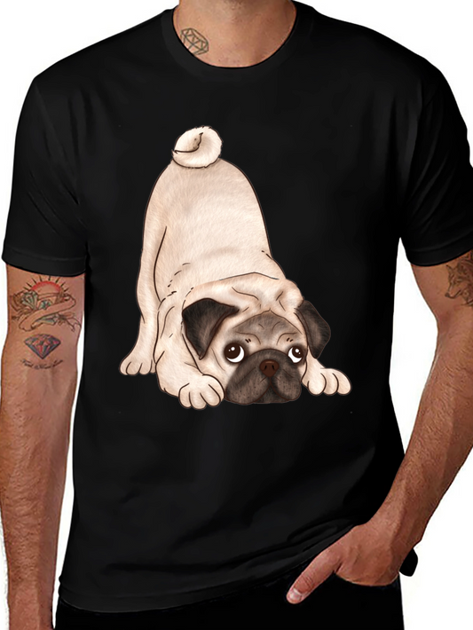 Cute Pug T-Shirt - Black Graphic Tee