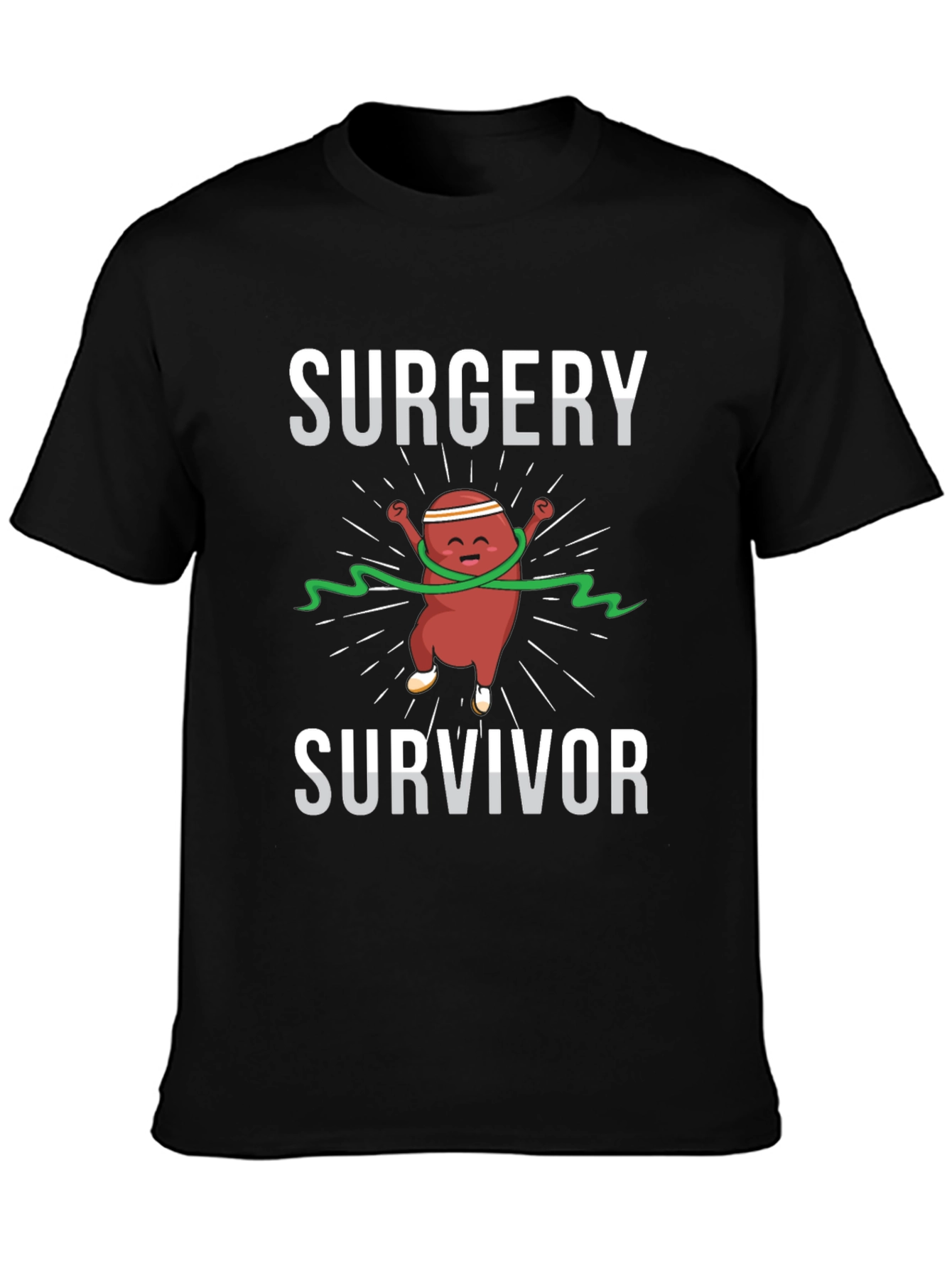 Surgery Survivor Graphic T-Shirt - Black