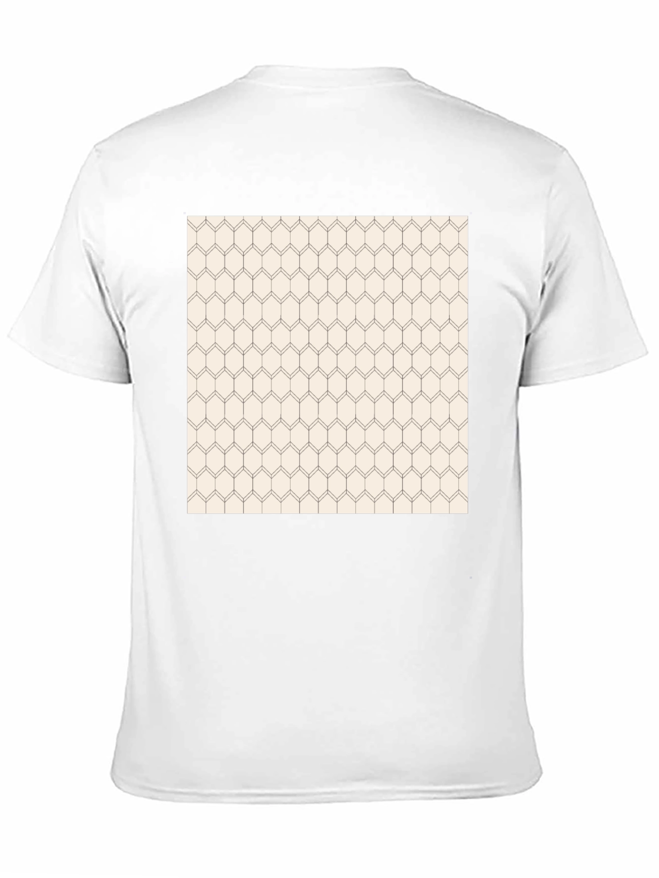 Geometric Pattern Black Tee