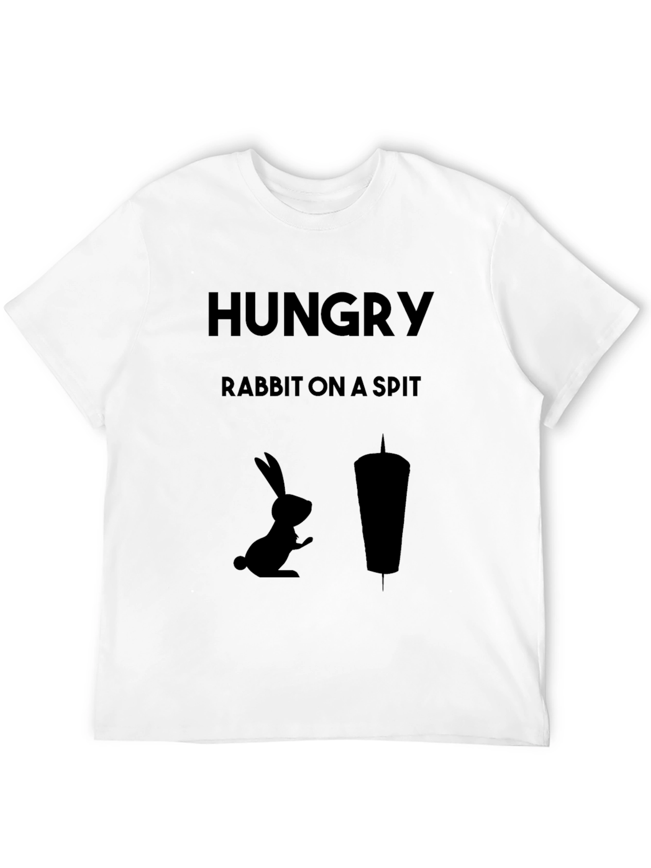 Hungry Rabbit On a Spit Funny Graphic Tee