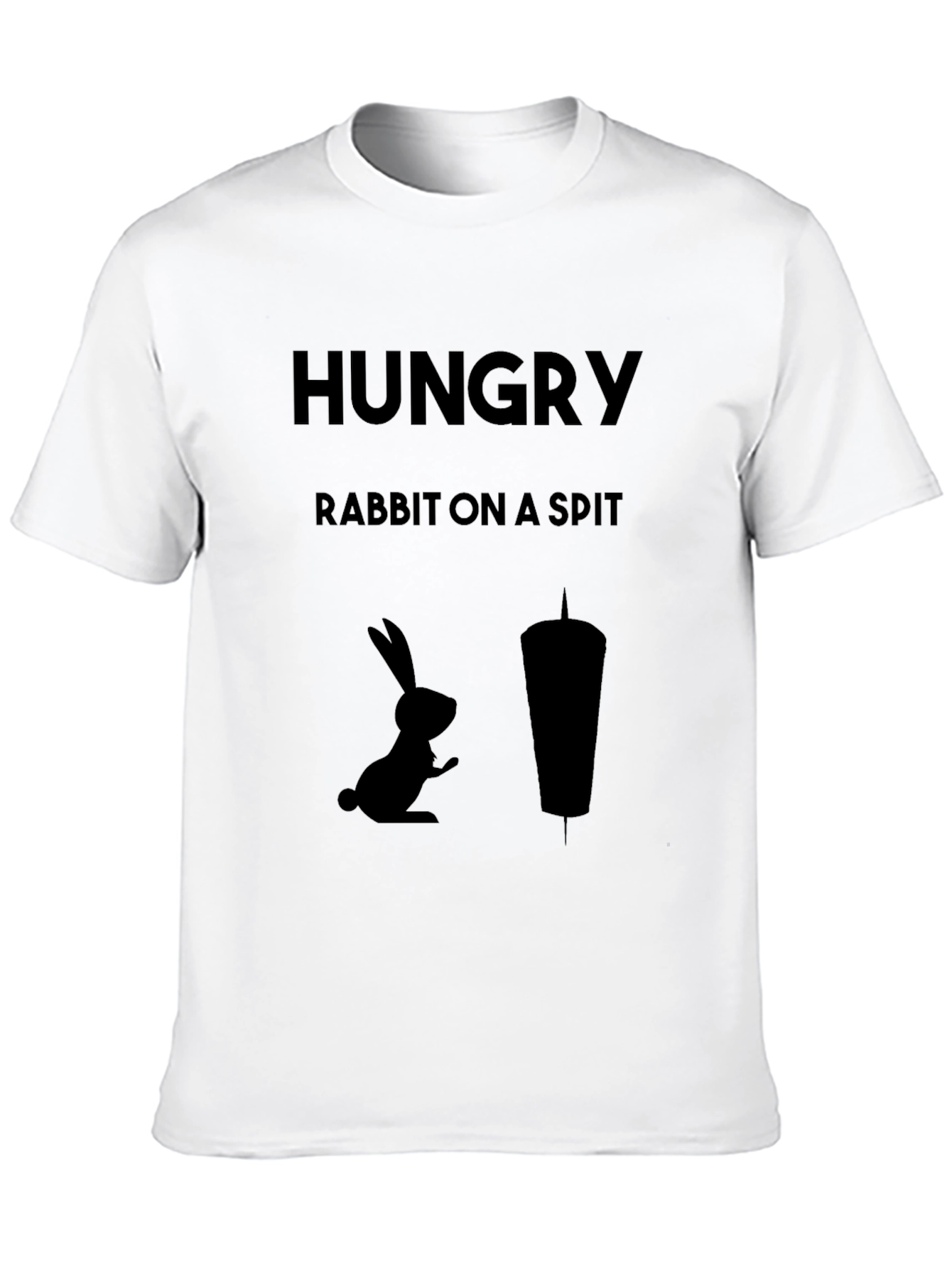 Hungry Rabbit On a Spit Funny Graphic Tee