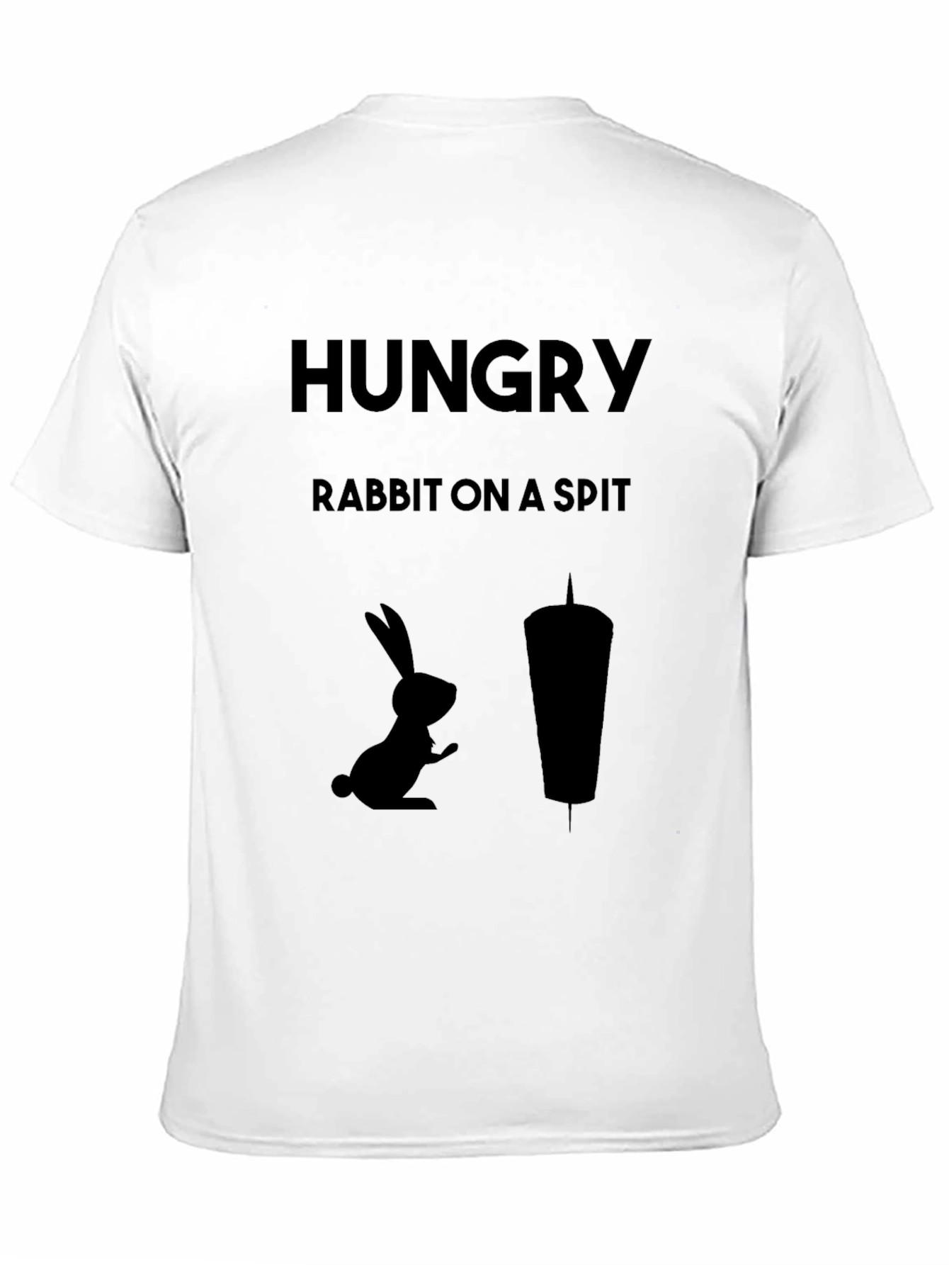 Hungry Rabbit On a Spit Funny Graphic Tee