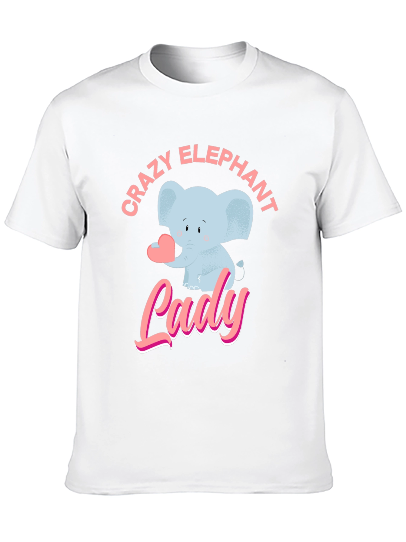 Crazy Elephant Lady Graphic T-Shirt