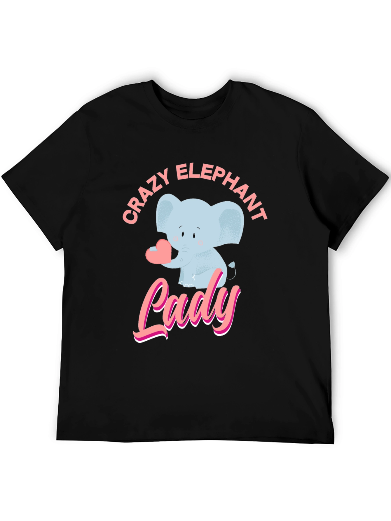 Crazy Elephant Lady Graphic T-Shirt