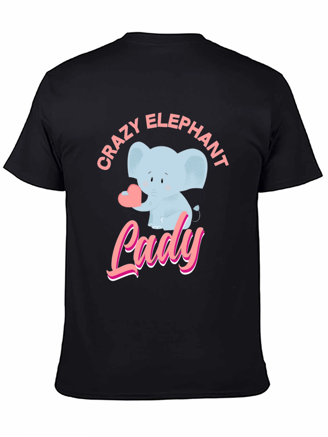Crazy Elephant Lady Graphic T-Shirt