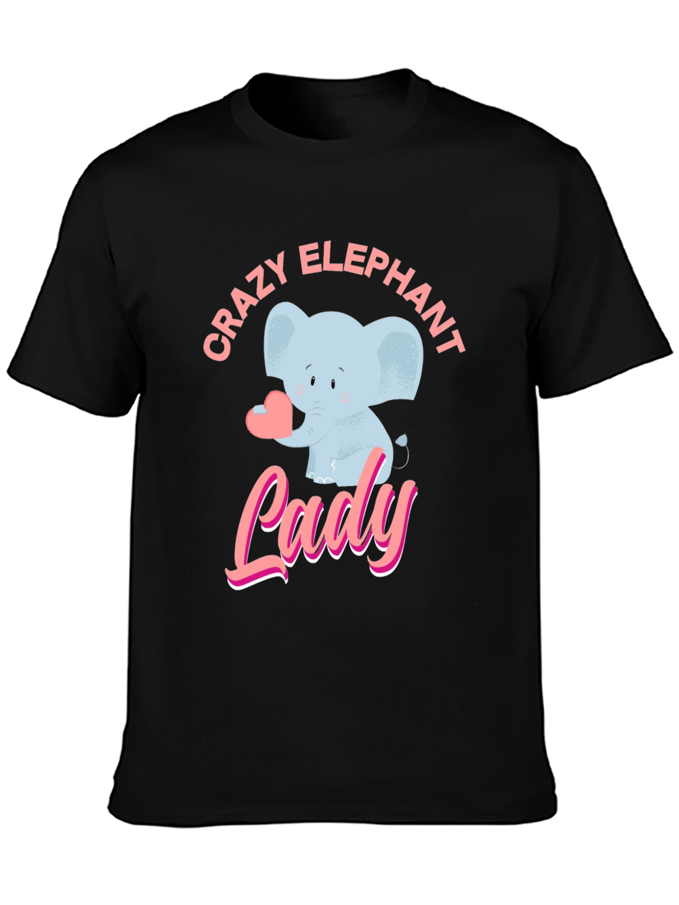 Crazy Elephant Lady Graphic T-Shirt
