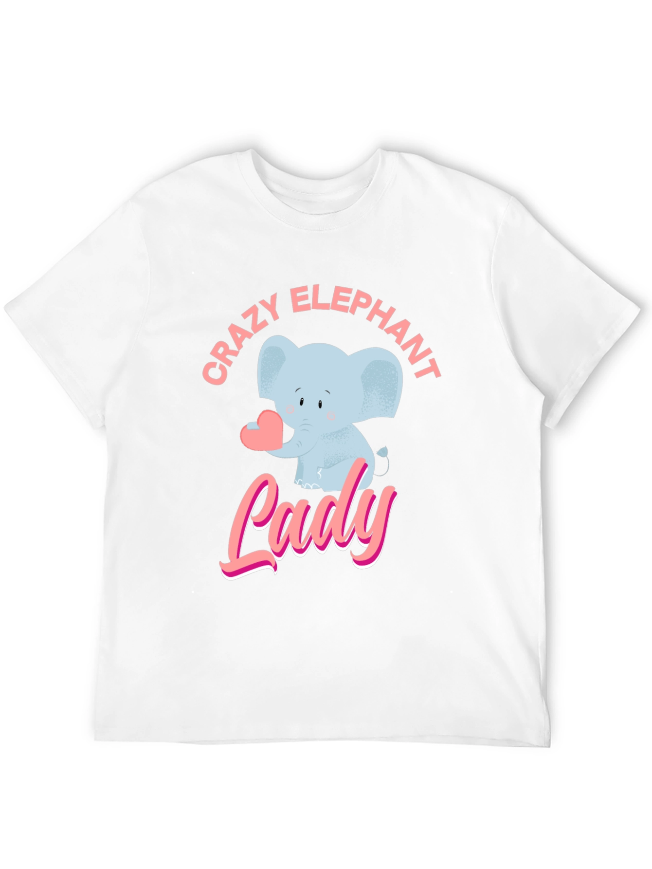 Crazy Elephant Lady Graphic T-Shirt