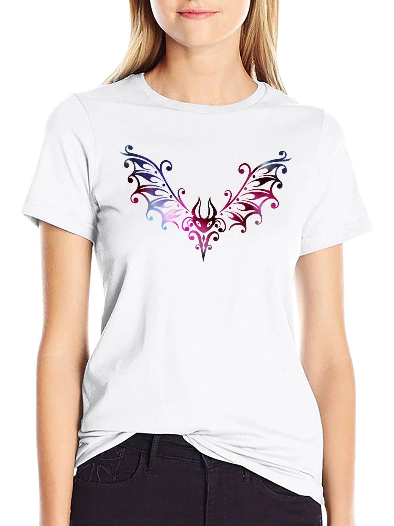 Galaxy Bat Graphic T-Shirt - Unique Dark Style