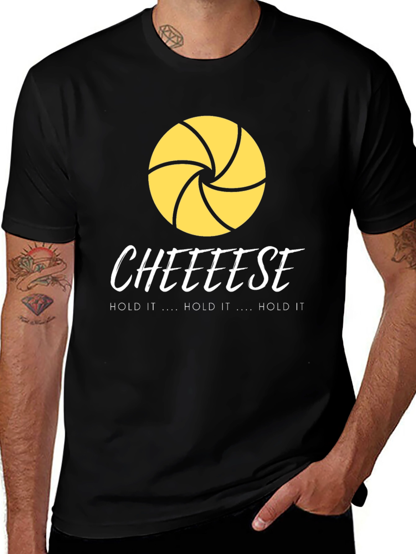 Cheese T-Shirt: Hold it Hold it Hold it!