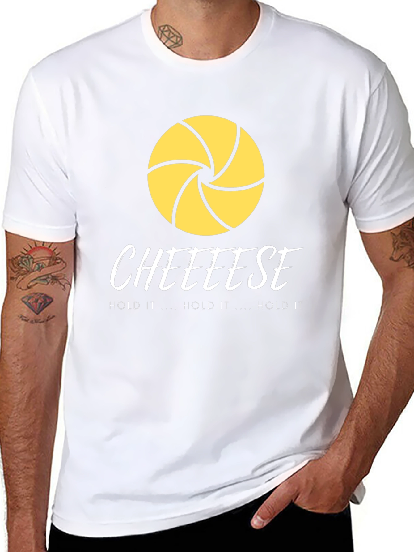 Cheese T-Shirt: Hold it Hold it Hold it!