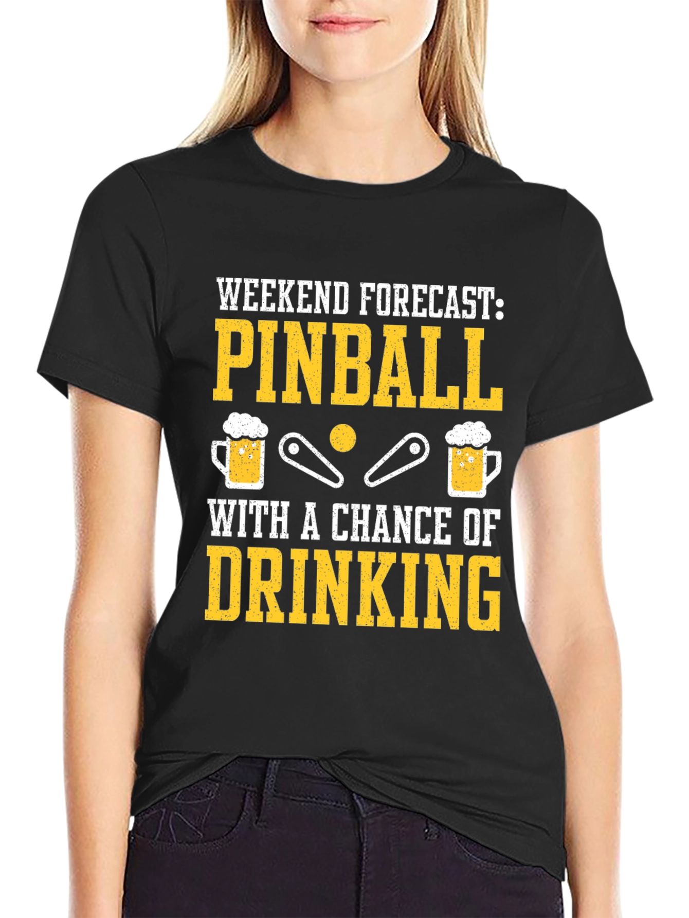 Pinball & Drinking T-Shirt - Weekend Forecast