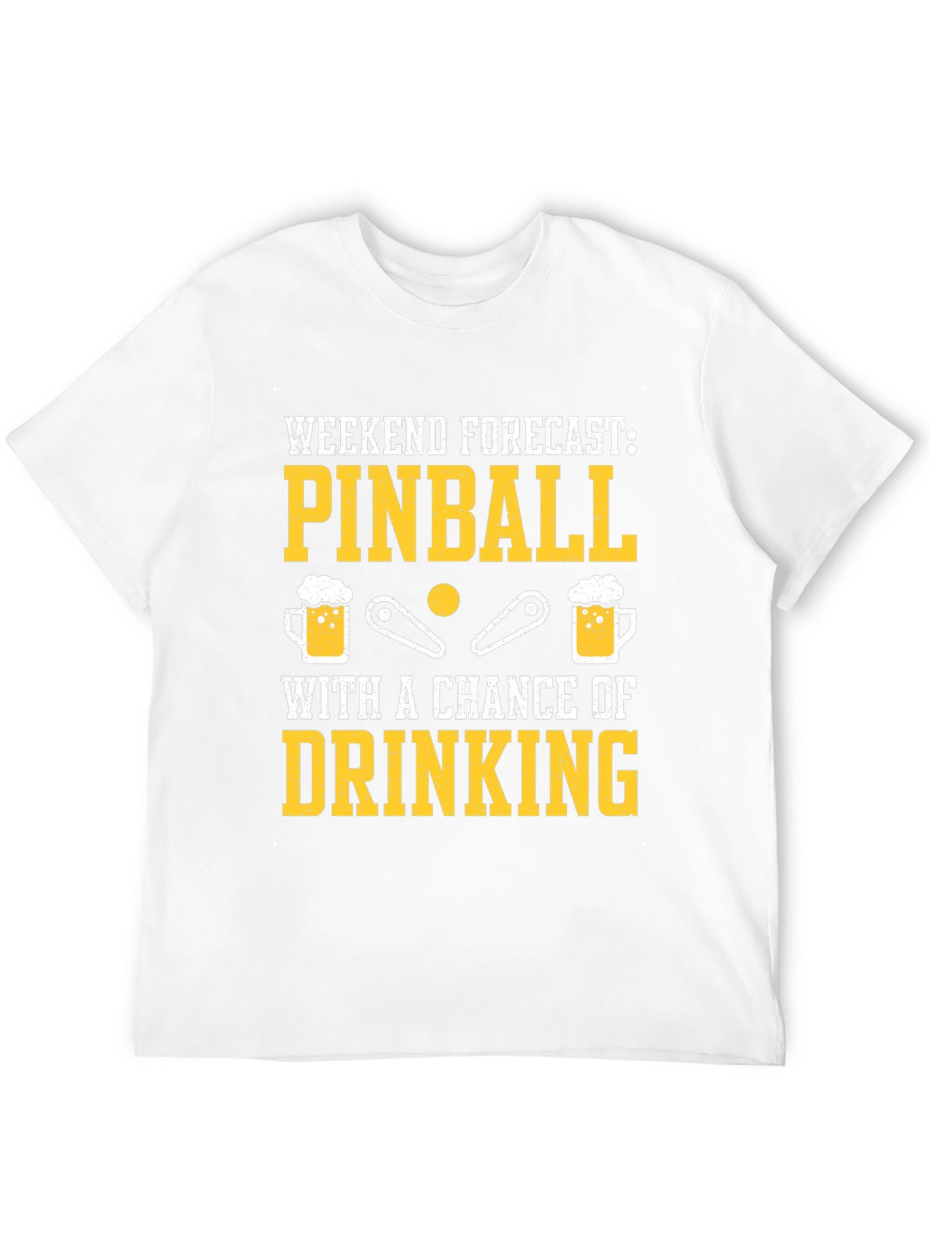 Pinball & Drinking T-Shirt - Weekend Forecast