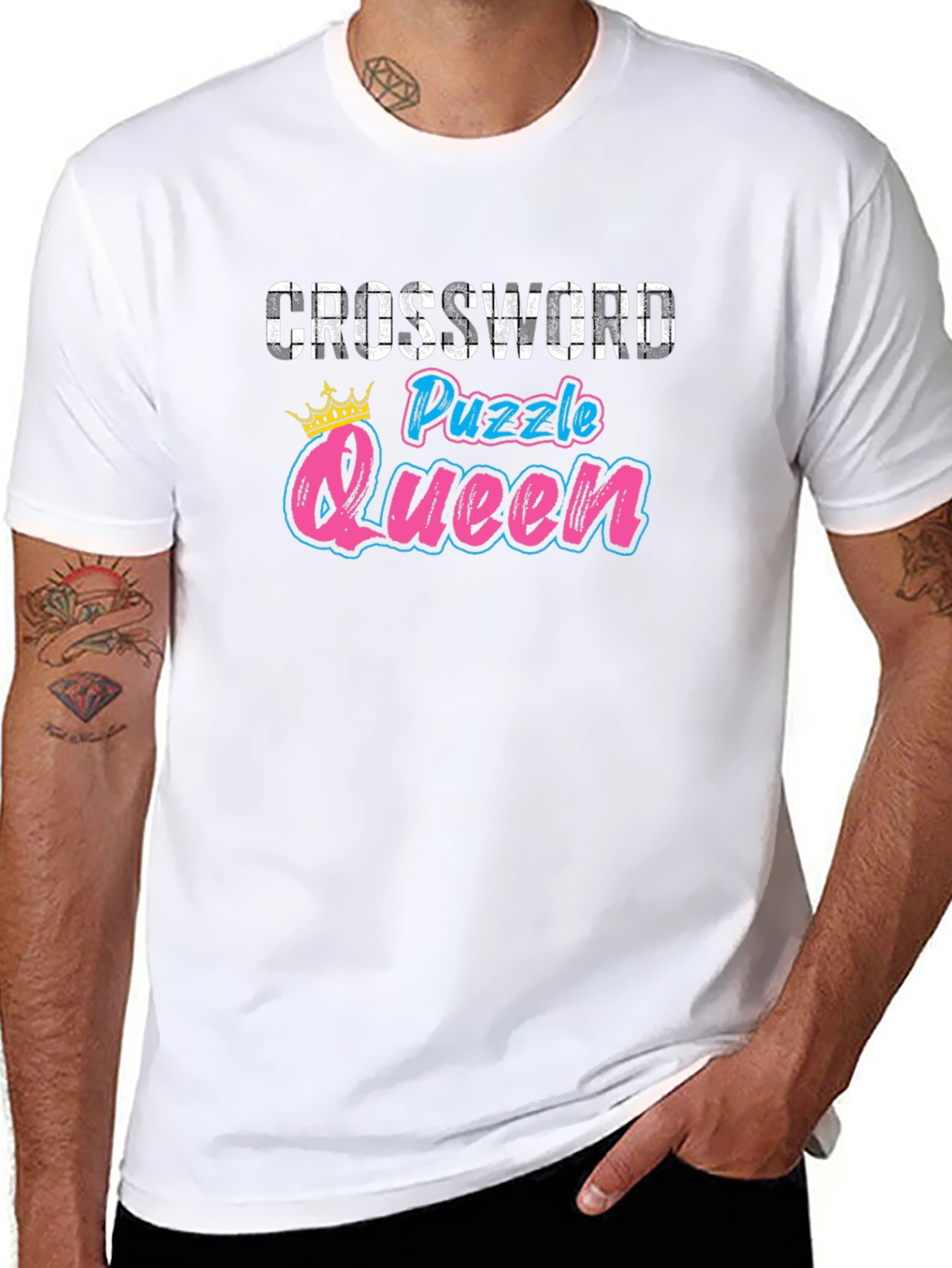Crossword Puzzle Queen Graphic Tee