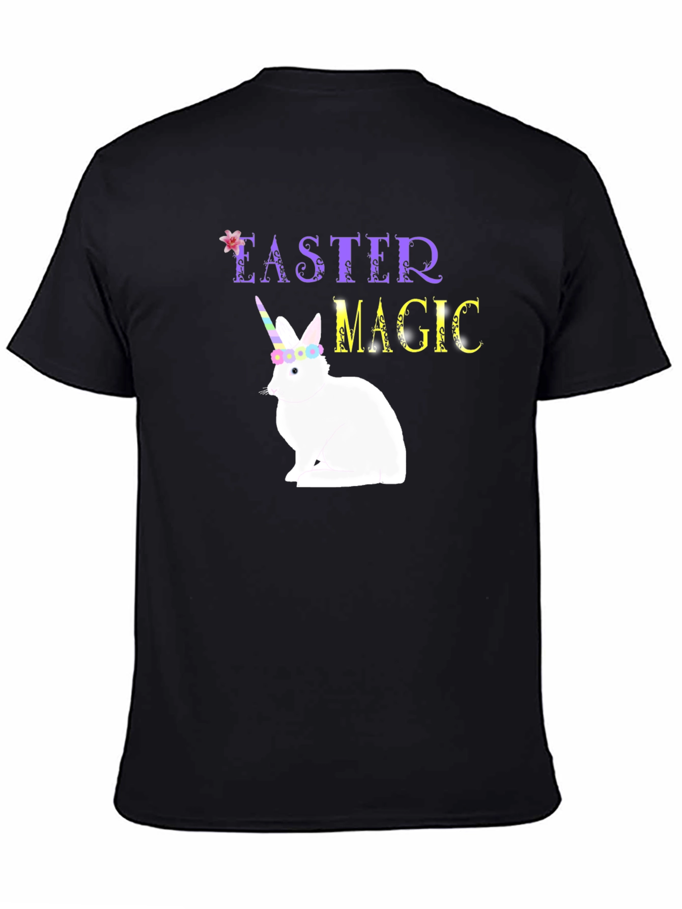 Easter Magic Unicorn Bunny Graphic T-Shirt