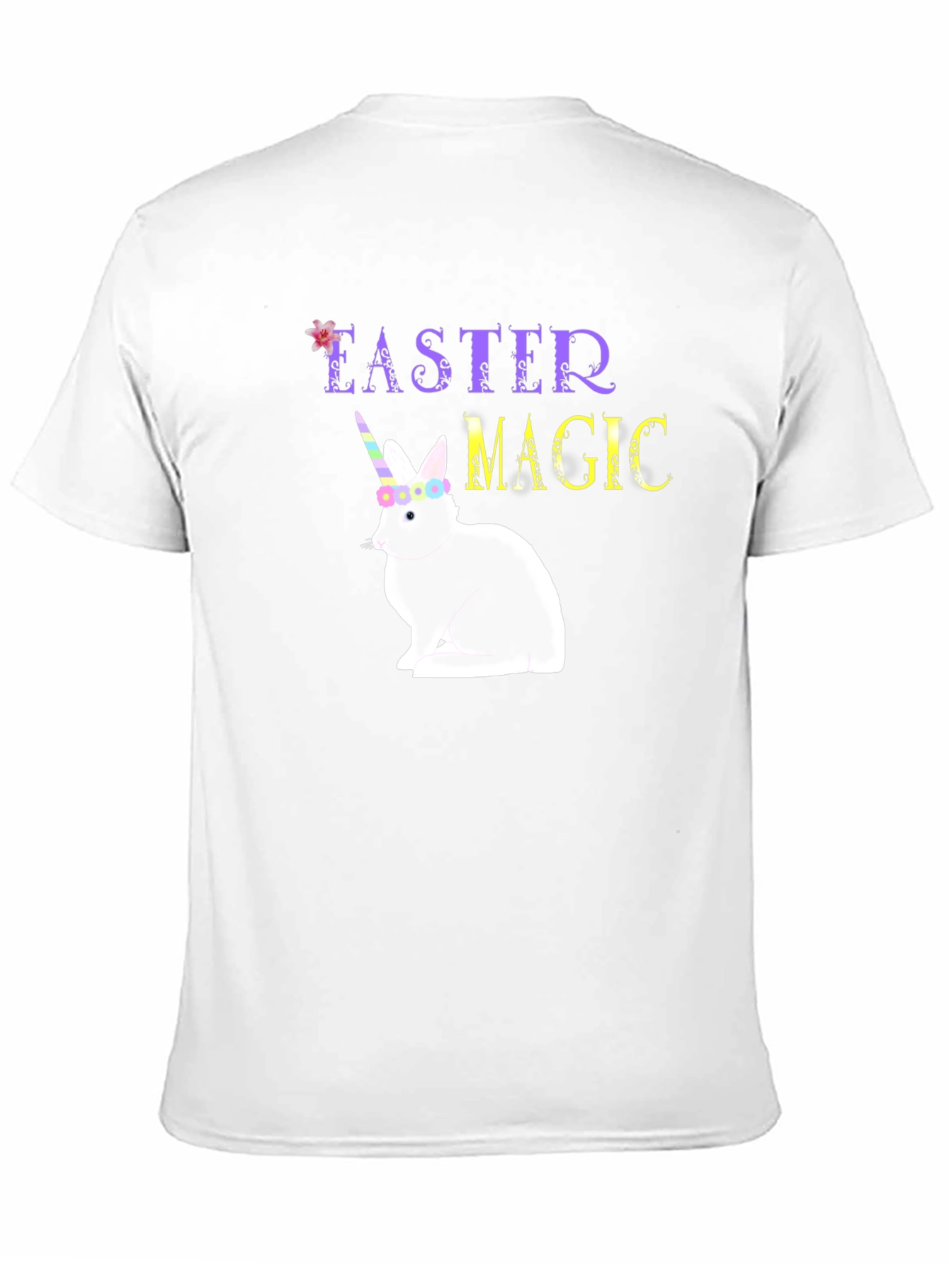 Easter Magic Unicorn Bunny Graphic T-Shirt