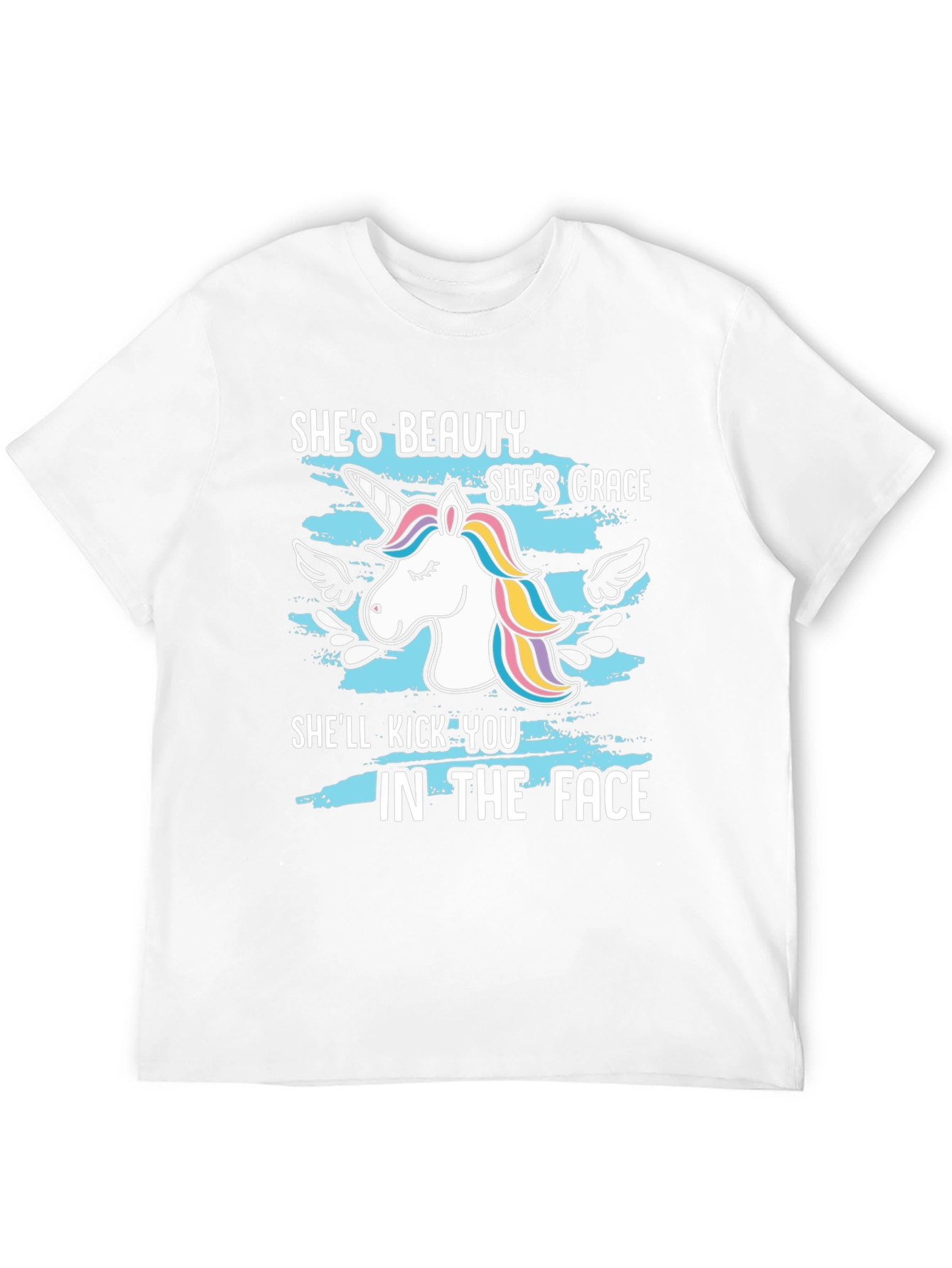 Beauty & Grace Unicorn Graphic T-Shirt