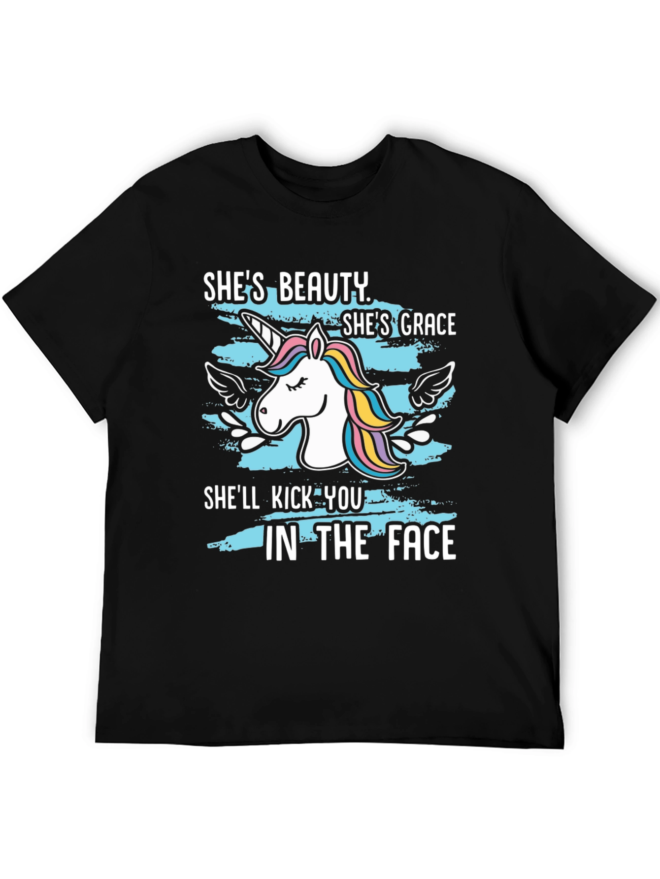 Beauty & Grace Unicorn Graphic T-Shirt