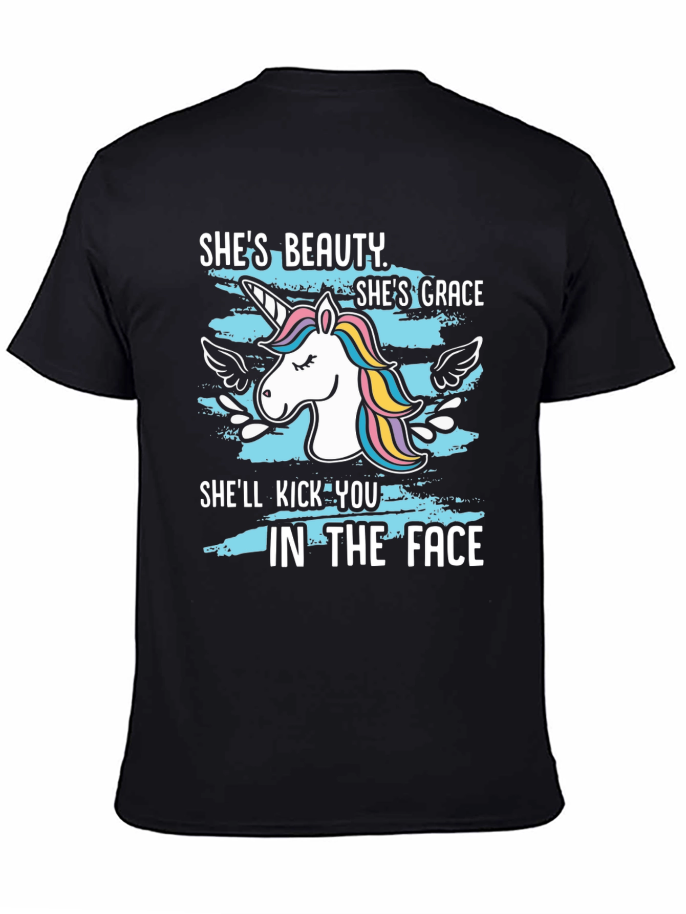Beauty & Grace Unicorn Graphic T-Shirt
