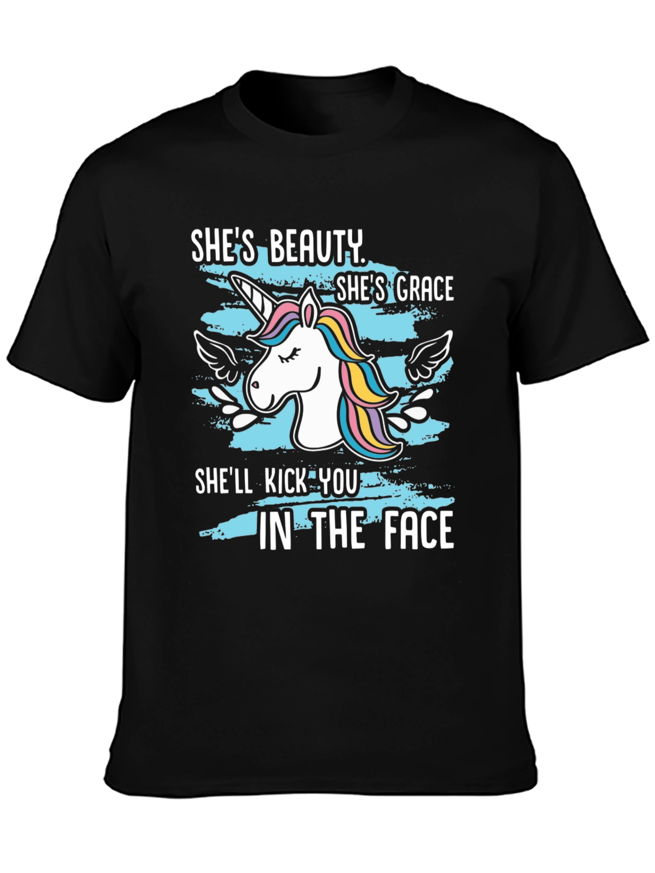 Beauty & Grace Unicorn Graphic T-Shirt
