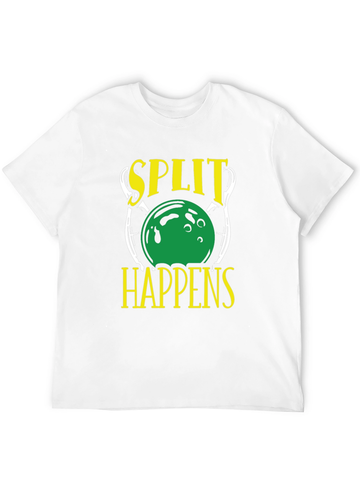 Split Happens Bowling Graphic T-Shirt