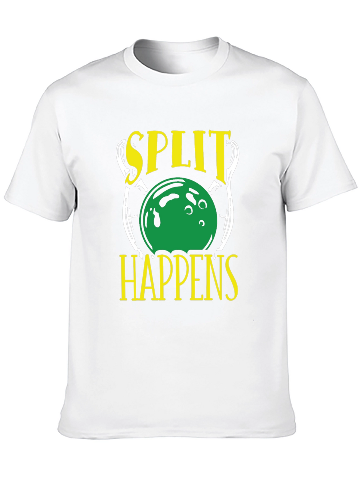 Split Happens Bowling Graphic T-Shirt