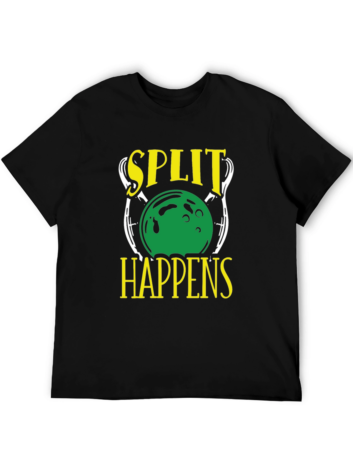 Split Happens Bowling Graphic T-Shirt