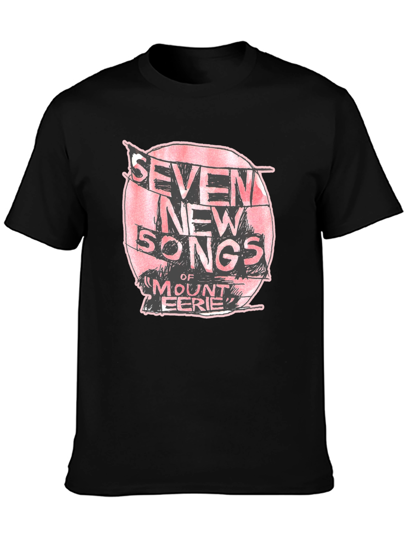 Seven New Songs Mount Eerie Black T-Shirt
