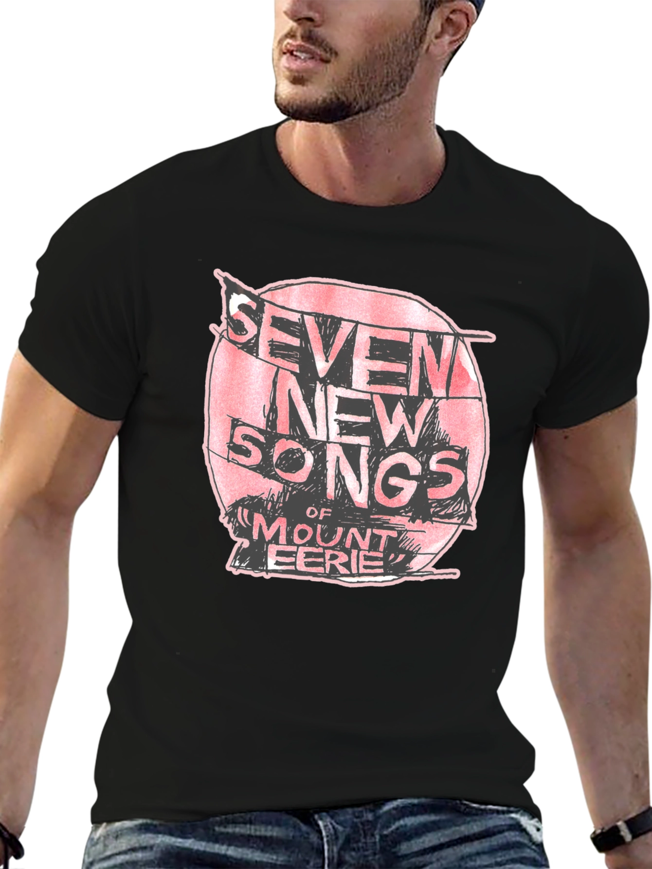 Seven New Songs Mount Eerie Black T-Shirt