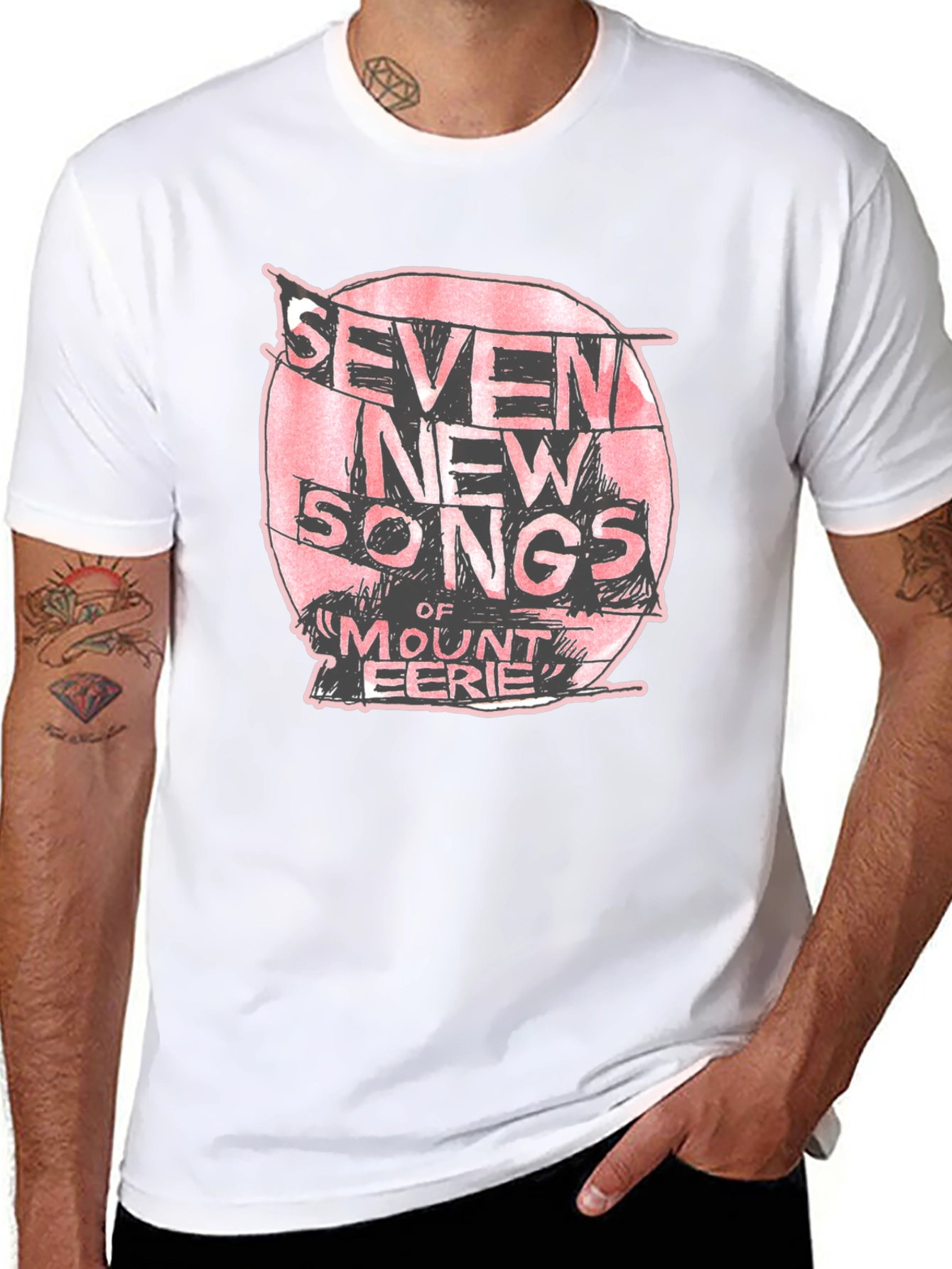 Seven New Songs Mount Eerie Black T-Shirt