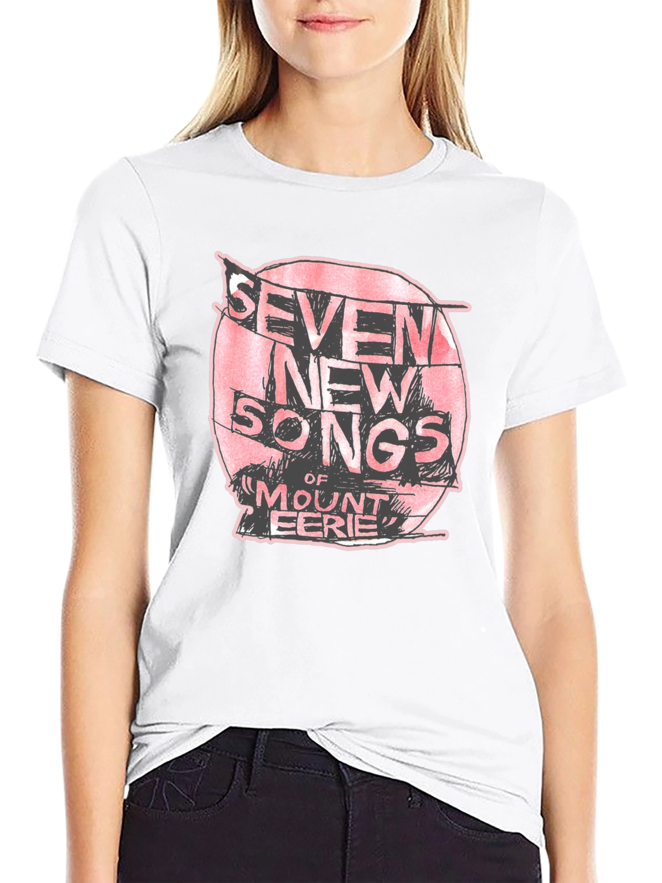 Seven New Songs Mount Eerie Black T-Shirt