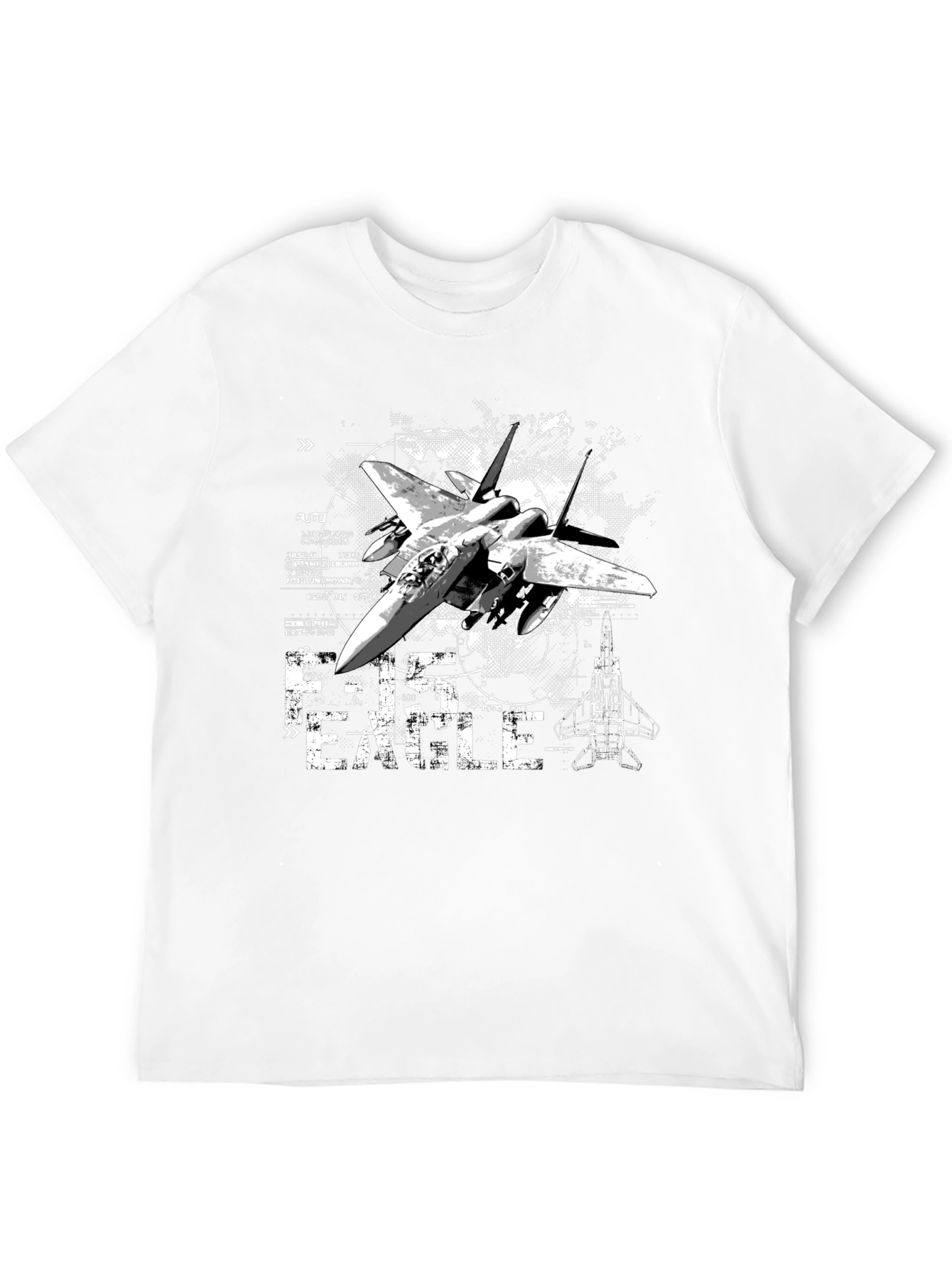 F-15 Eagle Graphic T-Shirt - Military Jet Design