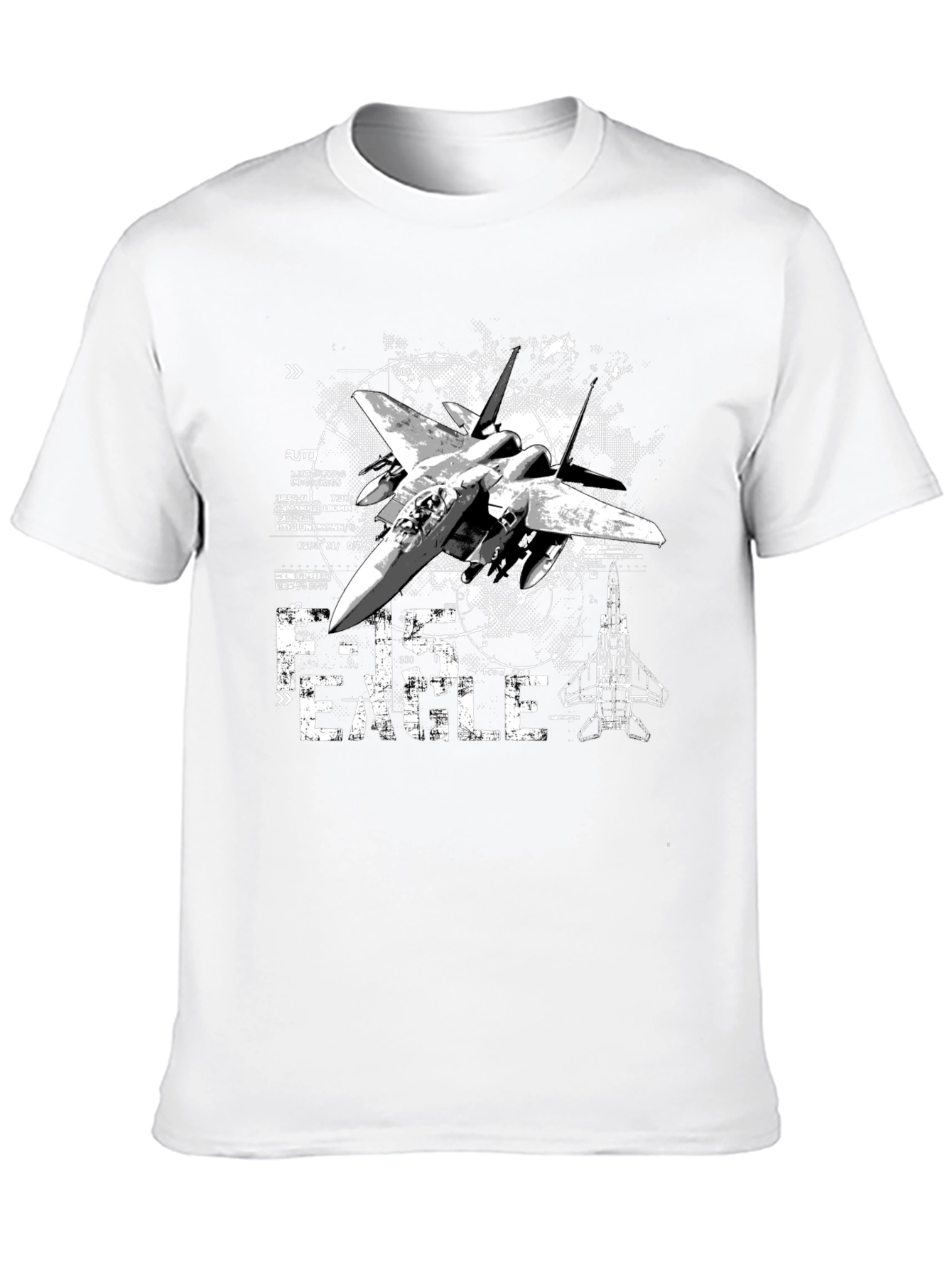 F-15 Eagle Graphic T-Shirt - Military Jet Design