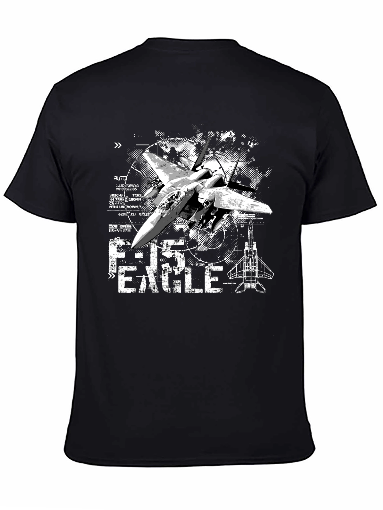 F-15 Eagle Graphic T-Shirt - Military Jet Design