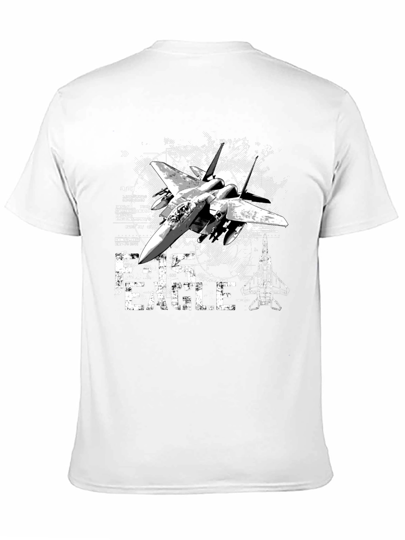 F-15 Eagle Graphic T-Shirt - Military Jet Design