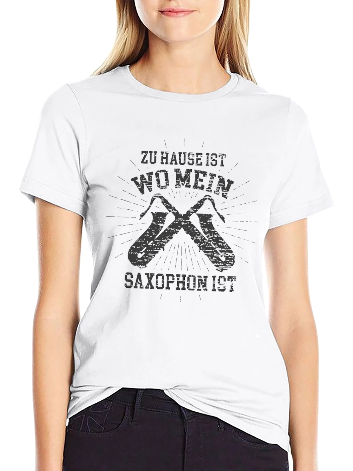 Saxophone Home T-Shirt - Unisex Cotton Tee