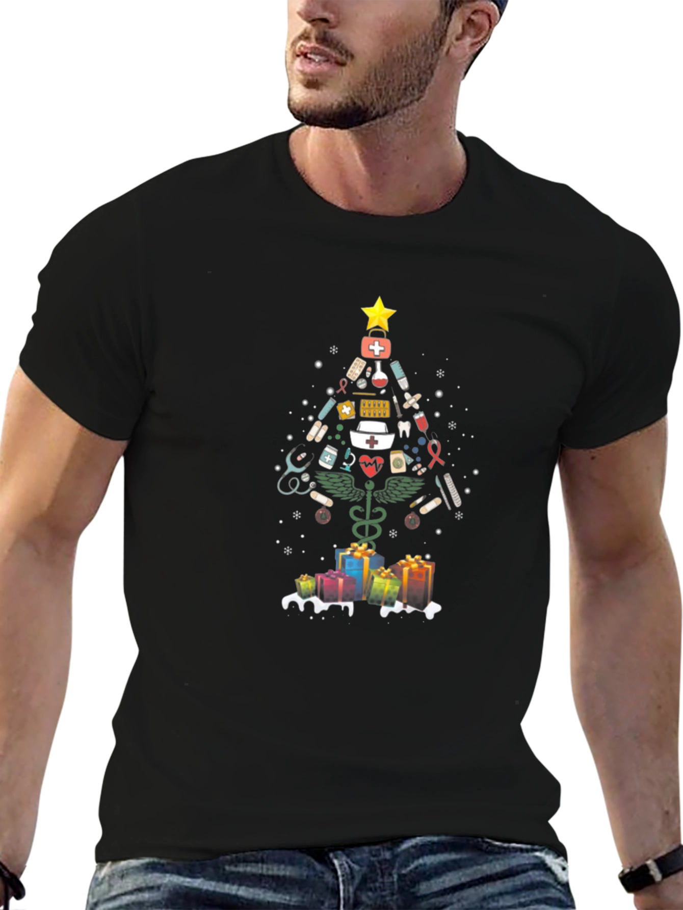 Nurse Christmas Tree T-Shirt