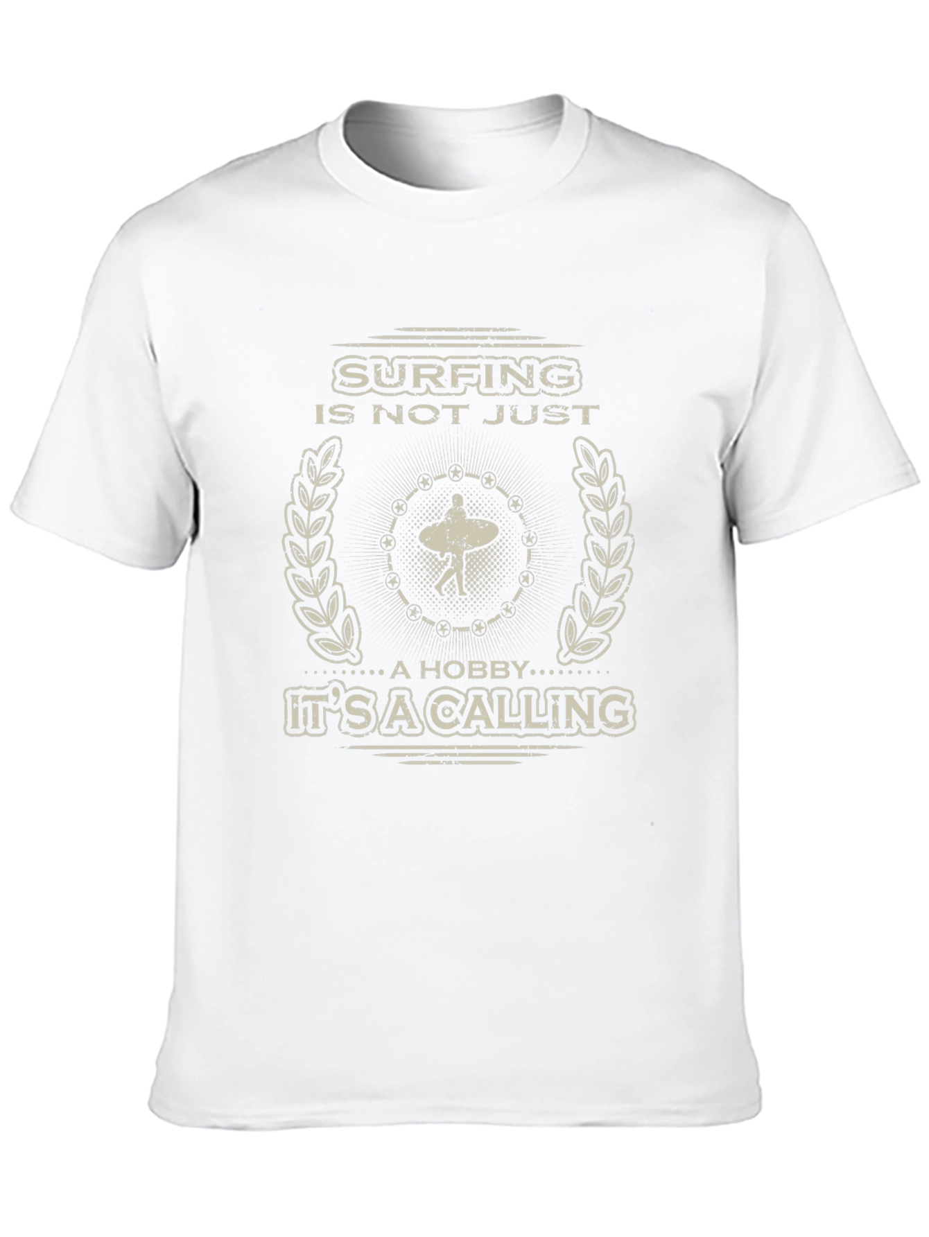 Surfing is a Calling Graphic Tee - Black
