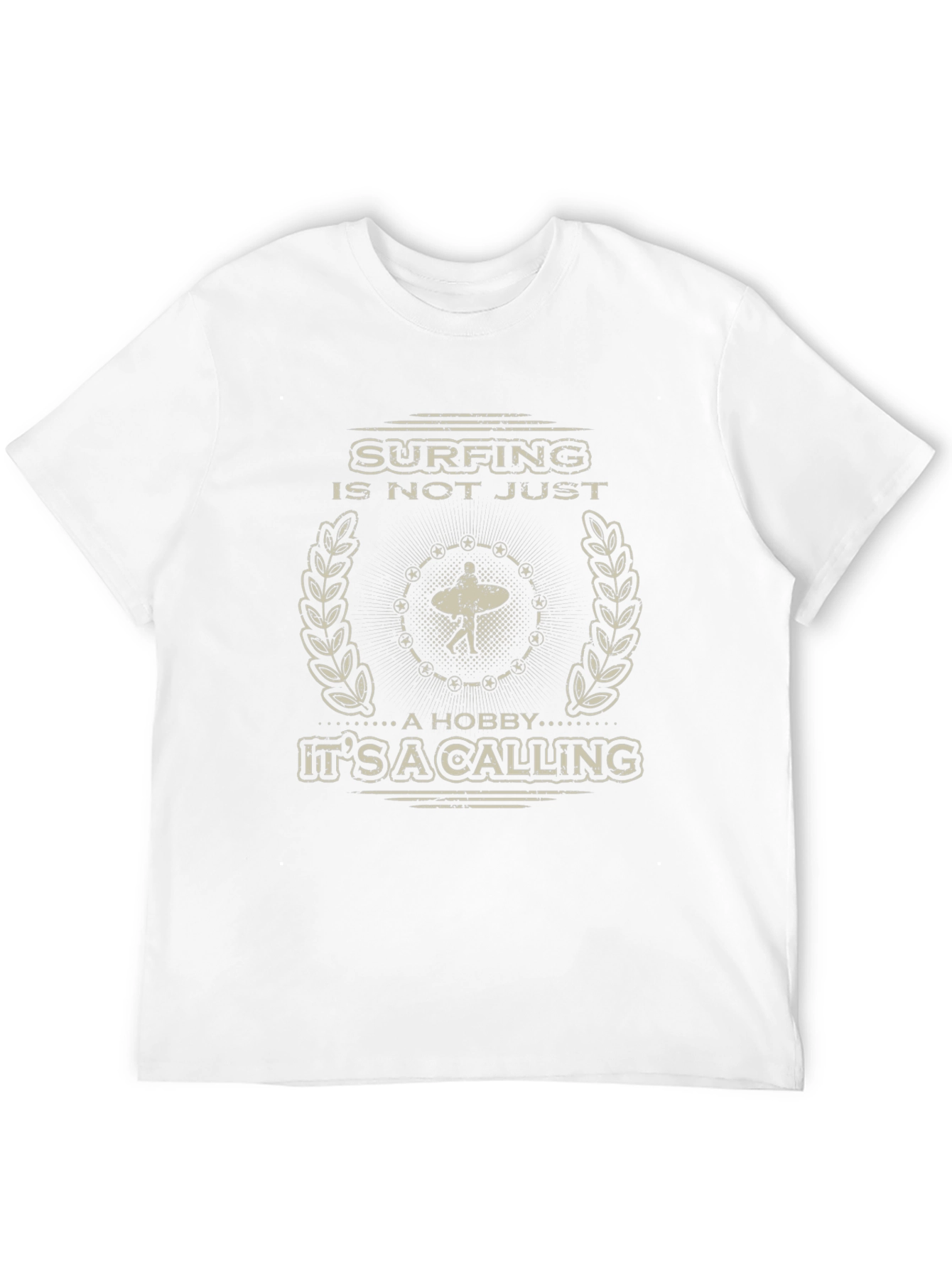 Surfing is a Calling Graphic Tee - Black